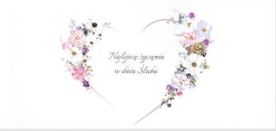 Opakowanie Karnet Ślub DL S70 - Serce