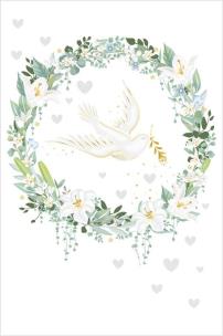 Opakowanie Karnet Ślub - Peaceful Wreath