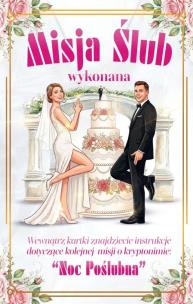Opakowanie Karnet Ślub z kostką - grą erotyczną