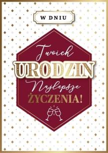 Opakowanie Karnet Urodziny