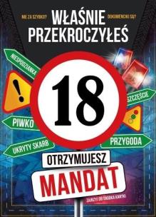 Opakowanie Karnet Urodziny 18