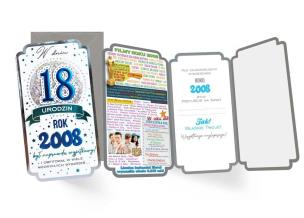Opakowanie Karnet Urodziny 18
