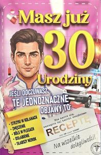Opakowanie Karnet Urodziny 30