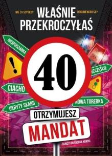 Opakowanie Karnet Urodziny 40