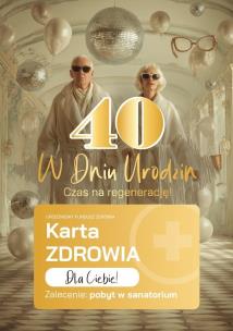 Opakowanie Karnet Urodziny 40