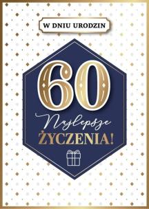 Opakowanie Karnet Urodziny 60