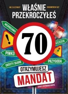 Opakowanie Karnet Urodziny 70