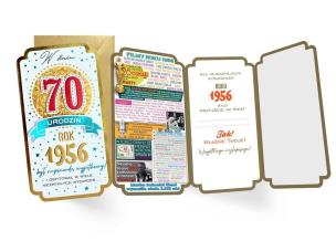 Opakowanie Karnet Urodziny 70
