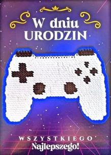 Opakowanie Karnet Urodziny Cekiny