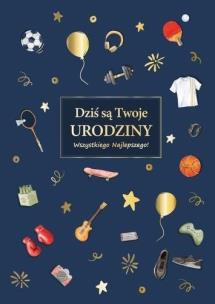 Opakowanie Karnet Urodziny dla niego