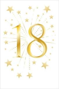Opakowanie Karnet Urodziny - Eighteen