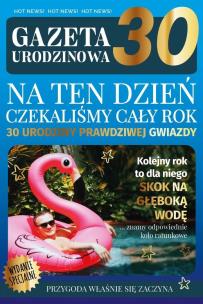 Opakowanie Karnet Urodziny gazeta 30
