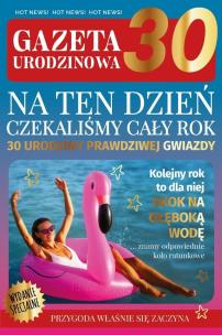 Opakowanie Karnet Urodziny gazeta 30