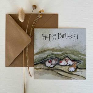 Opakowanie Karnet Urodziny Noski kotów