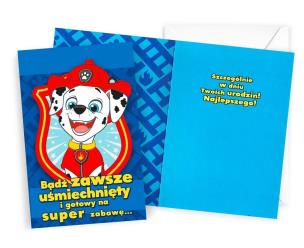 Opakowanie Karnet Urodziny Psi Patrol