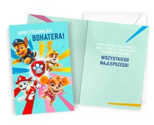 Opakowanie Karnet Urodziny Psi Patrol