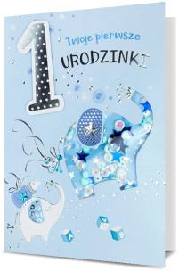 Opakowanie Karnet Urodziny Roczek