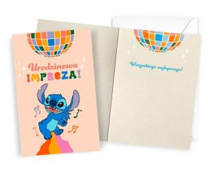 Opakowanie Karnet Urodziny Stitch