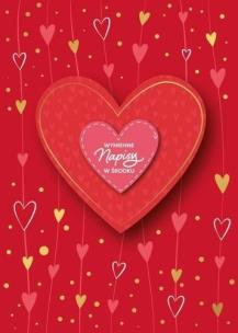 Opakowanie Karnet Walentynki wymienne napisy