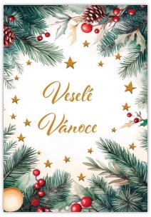 Opakowanie Karnet Wesołych Świąt - Vesele Vanoce Cestina