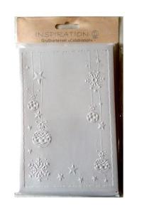 Opakowanie Karnety tłoczone + koperty 5szt Bombki