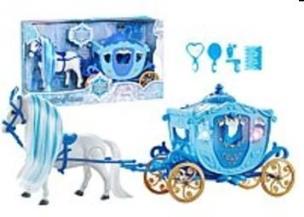 Opakowanie Karoca z lalką i chodzącym koniem