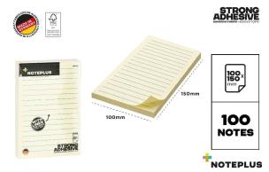 Opakowanie Karteczki samoprzylepne 100x150mm 100K linia