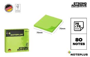 Opakowanie Karteczki samoprzylepne 75x75mm 80K zielone