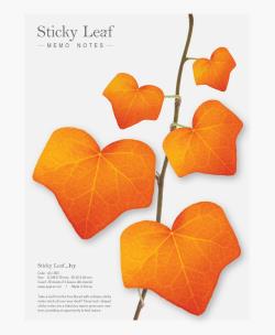 Opakowanie Karteczki samoprzylepne Bluszcz czerwony L