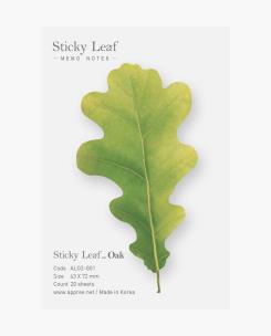 Opakowanie Karteczki samoprzylepne Dąb zielony S