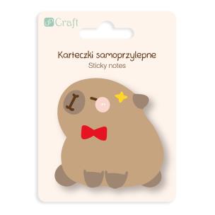 Karteczki samoprzylepne Kapibara Muszka 6,2x 6 cm 30k.. Wydawca: DP CRAFT. Multiszop.pl Opakowanie Karteczki samoprzylepne Kapibara Muszka 6,2x 6 cm 30k.