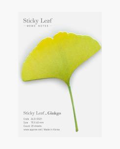 Opakowanie Karteczki samoprzylepne Miłorząb zielony S