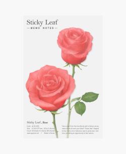 Opakowanie Karteczki samoprzylepne Róża czerwona M