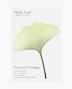 Opakowanie Karteczki samoprzylepne T Miłorząb green S