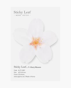 Opakowanie Karteczki samoprzylepne T Wiśnia white S