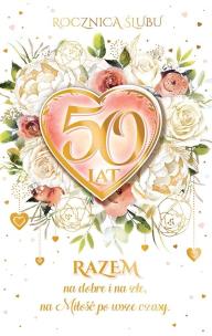 Opakowanie Kartka na 50 Rocznicę ślubu