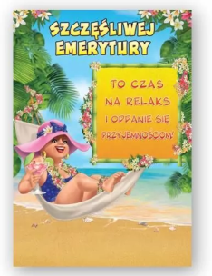 Opakowanie Kartka okolicznościowa Emetytura duża TDF27