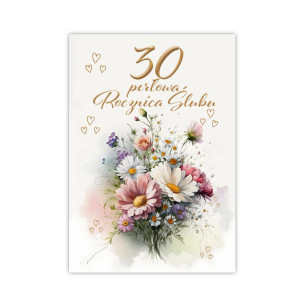 Opakowanie Kartka okolicznościowa Rocznica ślubu 30