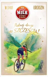 Opakowanie Kartka okolicznościowa Urodziny (wymienne cyfry)