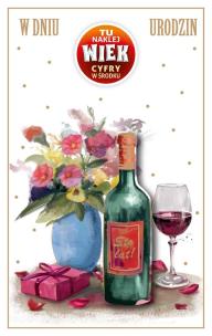 Opakowanie Kartka okolicznościowa Urodziny (wymienne cyfry)