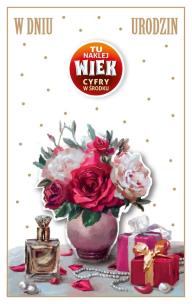 Opakowanie Kartka okolicznościowa Urodziny (wymienne cyfry)