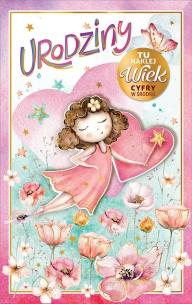 Opakowanie Kartka okolicznościowa Urodziny (wymienne cyfry)