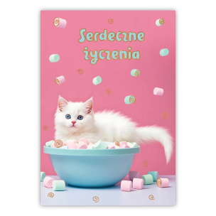 Opakowanie Kartka okolicznościowa W dniu urodzin kot