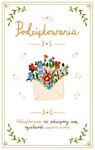 Opakowanie Kartka podziękowaniowa