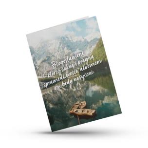 Opakowanie Kartka składana - Błogosławieni - łódki