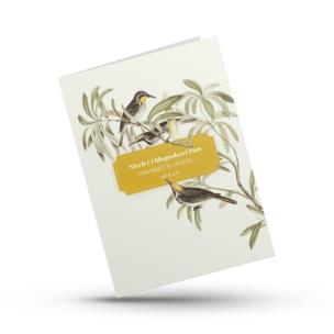 Opakowanie Kartka składana - Błogosławieństwo - ptaszki