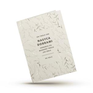 Opakowanie Kartka składana - On Twoje dni nasyca