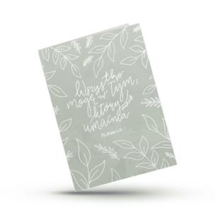 Opakowanie Kartka składana - Wszystko mogę w Tym - szałwia