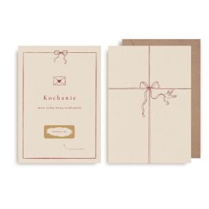 Opakowanie Kartka zdrapka - Kochanie, kocham Cię