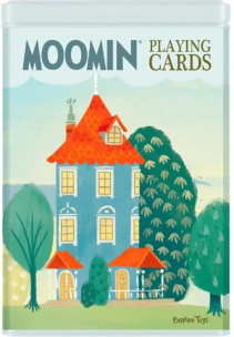 Karty do gry w puszce Dom Muminków 54szt. Wydawca: Barbo Toys. Multiszop.pl Opakowanie Karty do gry w puszce Dom Muminków 54szt